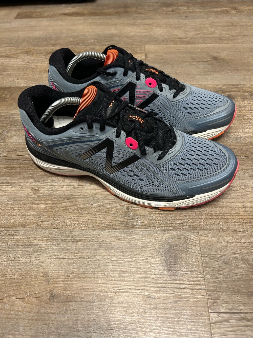 New Balance 860v8 Women’s Size 12 B Blue Gray Running Sneakers Low Top